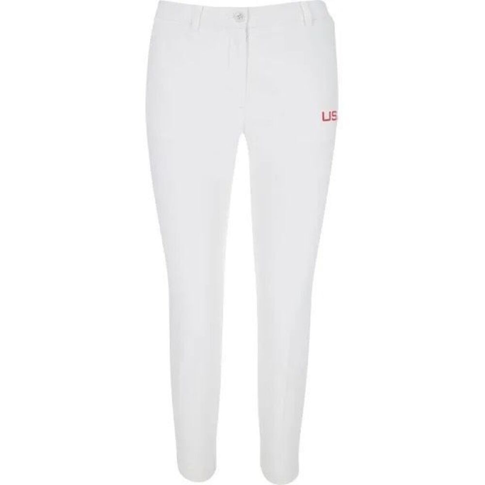 J. Lindeberg NWT Pia Mid-Rise Stretch-Twill Golf Pants White Size 26